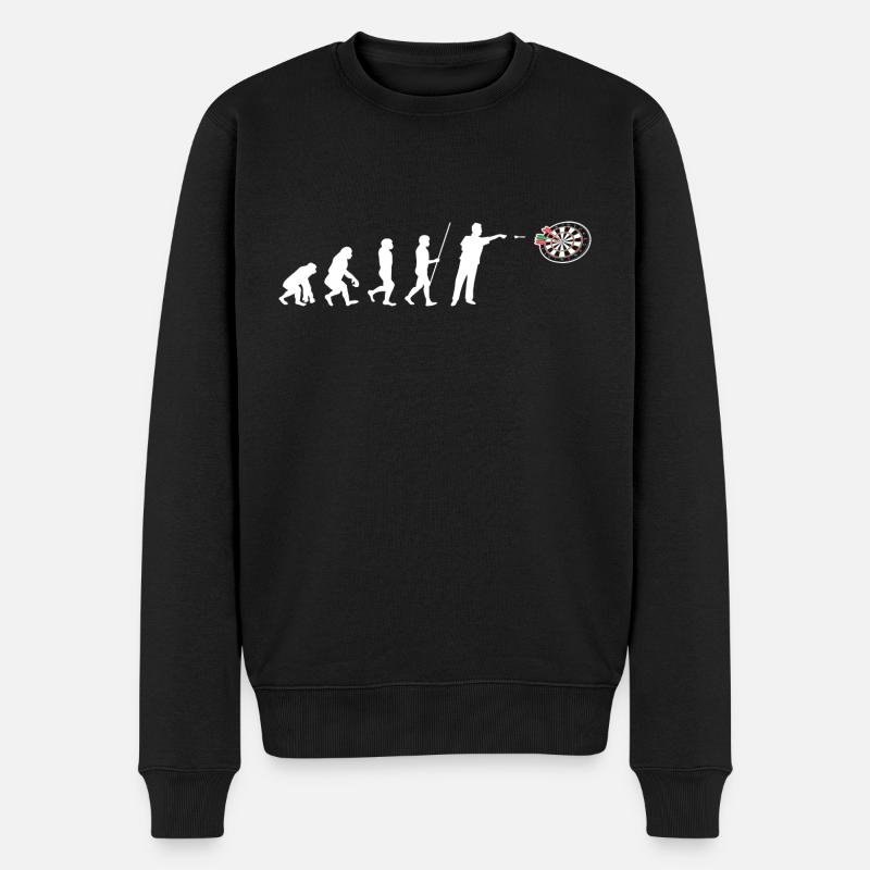Darts Evolution Dart Player - Men's Premium Organic Jumper - black