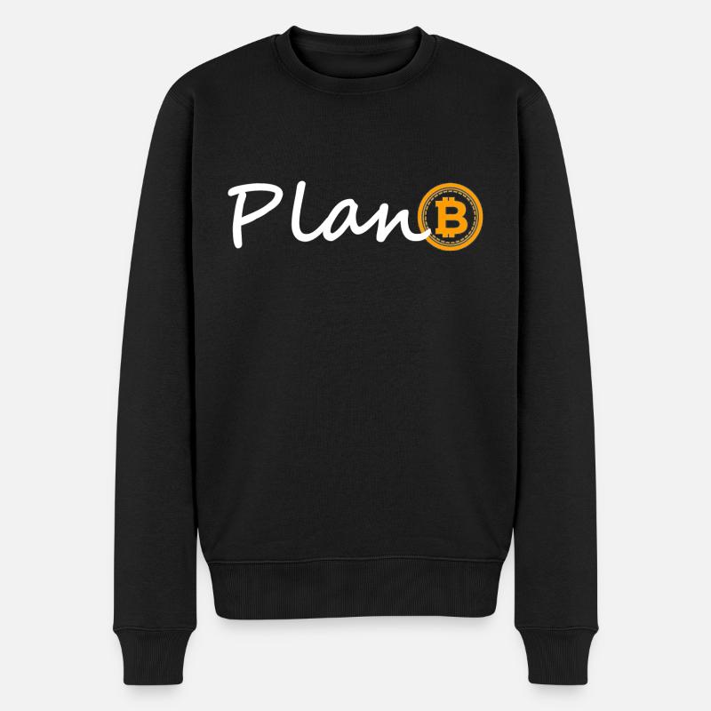 plan b - Männer Premium Bio Pullover - Schwarz
