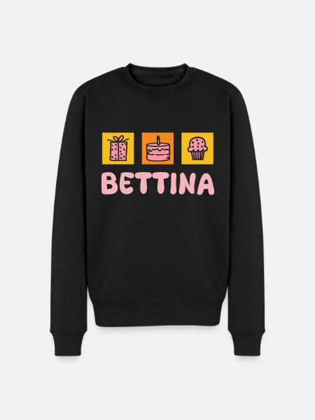 Prénom Bettina - Pull Premium bio Homme - noir