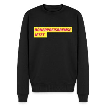 DÖNERPREISBREME JETZT. FDP Design - Männer Premium Bio Pullover - Schwarz - Vorne - Nico (187cm)