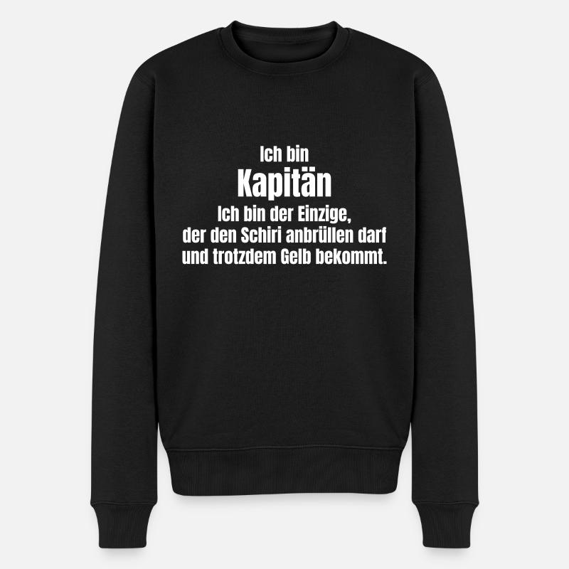 Capitaine - Pull Premium bio Homme - noir