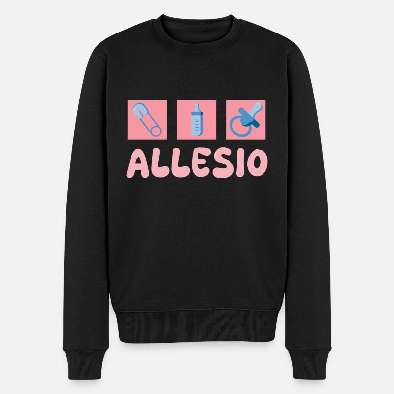 Sucette Allesio - Pull Premium bio Homme - noir