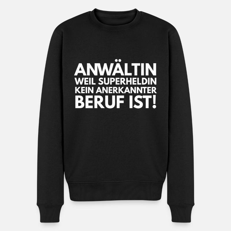anwältin geschenk - Männer Premium Bio Pullover - Schwarz