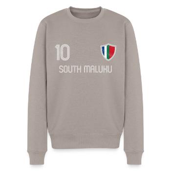 République de Maluku Selatan Football - Pull Premium bio Homme - taupe - Devant - Nico (187cm)
