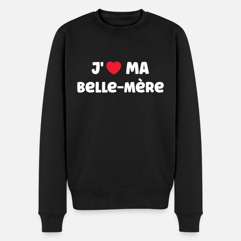 J'AIME ma belle-mère - Pull Premium bio Homme - noir