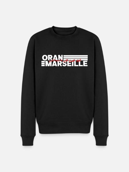 Oran Marseille - Männer Premium Bio Pullover - Schwarz