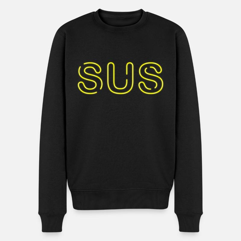 Sus - Jugendwort - Männer Premium Bio Pullover - Schwarz