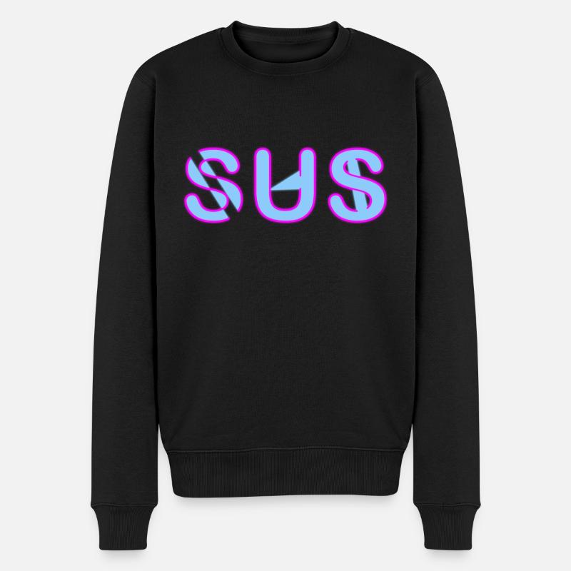 Sus - Jugendwort - Männer Premium Bio Pullover - Schwarz