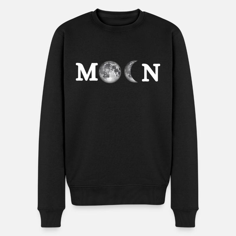 Moon-cadeau original lune - Pull Premium bio Homme - noir