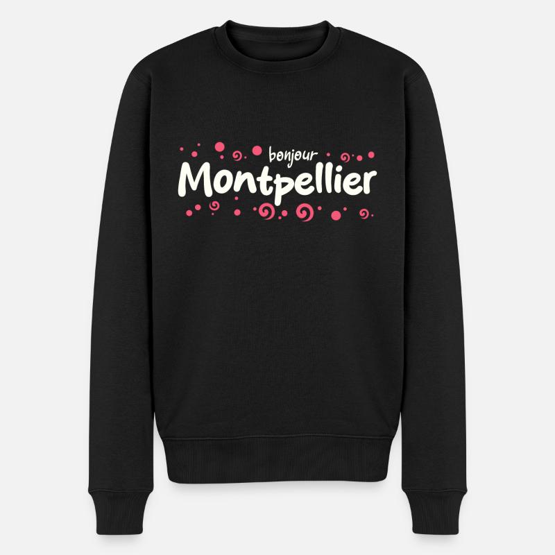 France Montpellier - Pull Premium bio Homme - noir