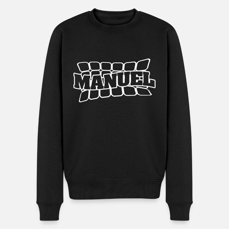 Nom : Manuel - Pull Premium bio Homme - noir