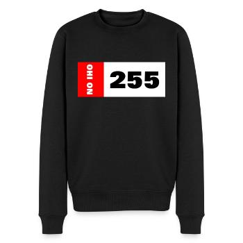 OVER IS 255 - SA-INT - Es ist vorbei - Männer Premium Bio Pullover - Schwarz - Vorne - Nico (187cm)