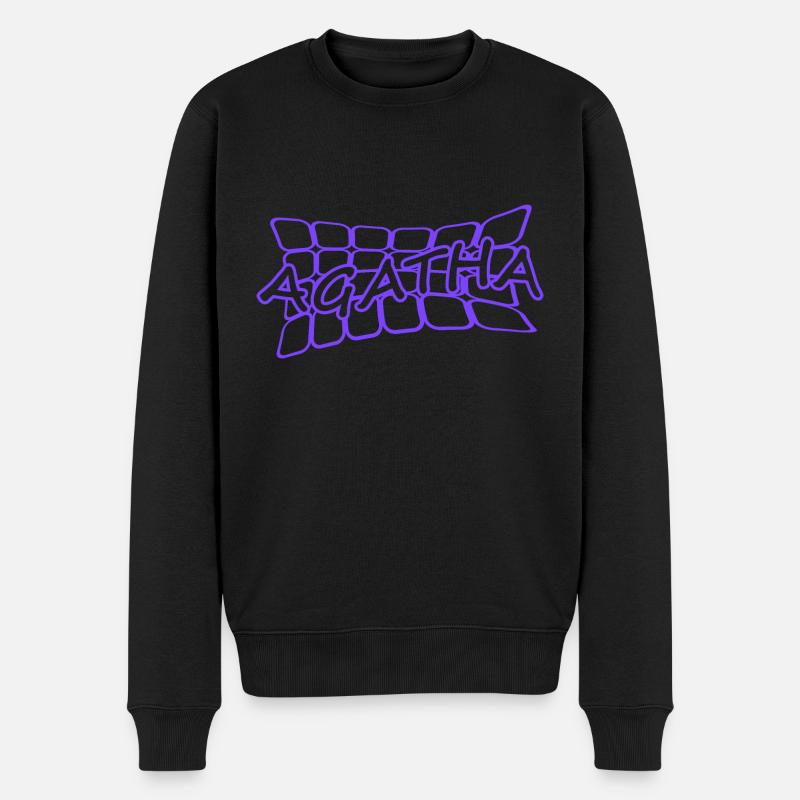 Geschenk für Agatha - Männer Premium Bio Pullover - Schwarz