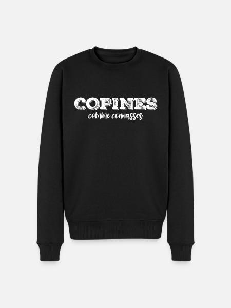 girlfriends as - Men's Premium Organic Jumper - black