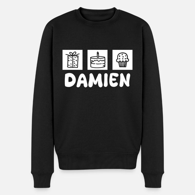 Damien - Pull Premium bio Homme - noir