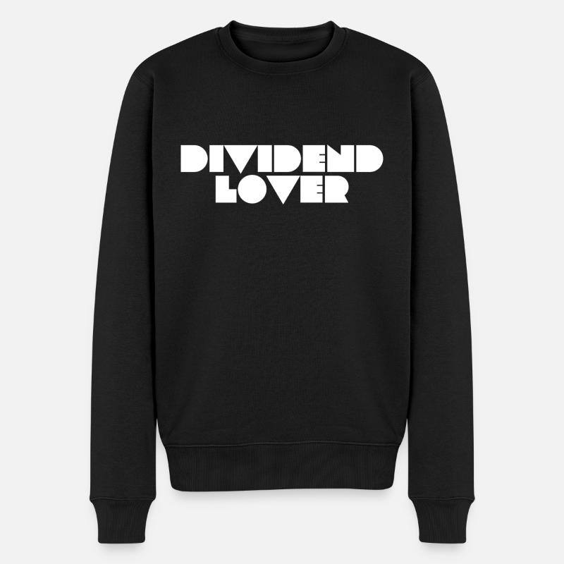 Dividenden-Liebhaber - Männer Premium Bio Pullover - Schwarz
