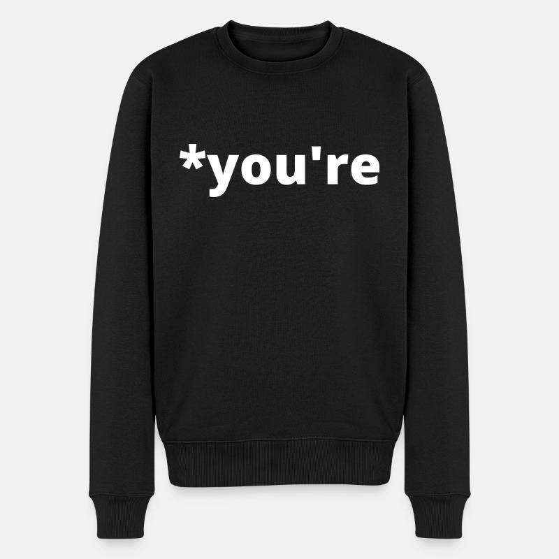 *Biste - Männer Premium Bio Pullover - Schwarz