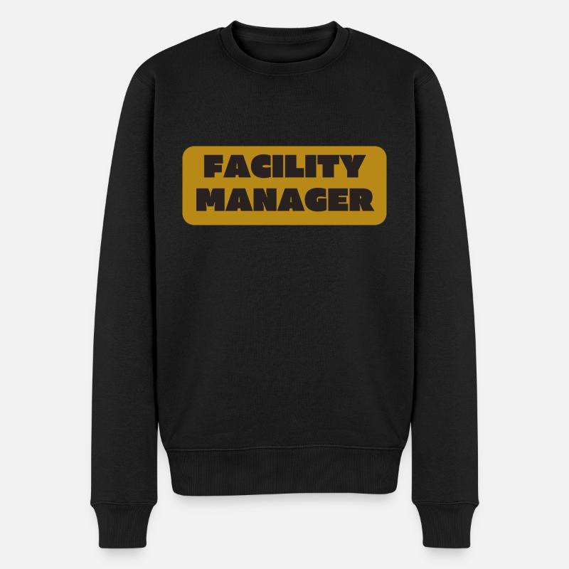 Facility Manager Technicien interne Gardien - Pull Premium bio Homme - noir