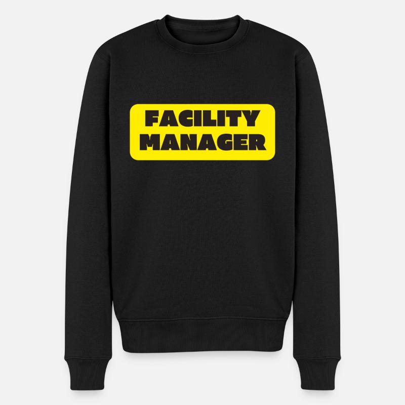 Facility Manager Haustechniker Hausmeister - Männer Premium Bio Pullover - Schwarz