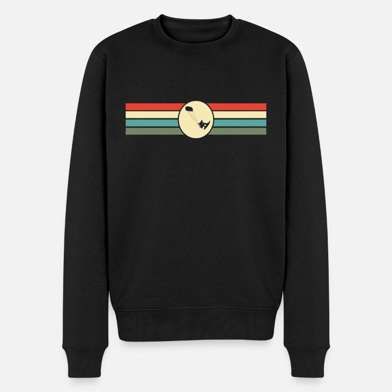 Kite Surf Rétro - Pull Premium bio Homme - noir