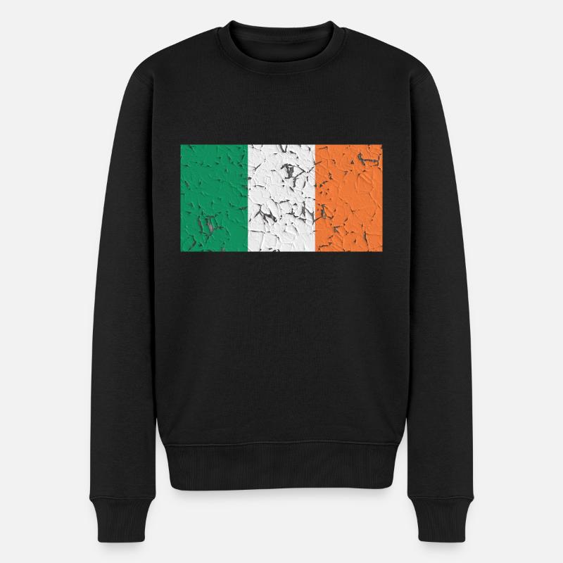 Irland Irland - Männer Premium Bio Pullover - Schwarz