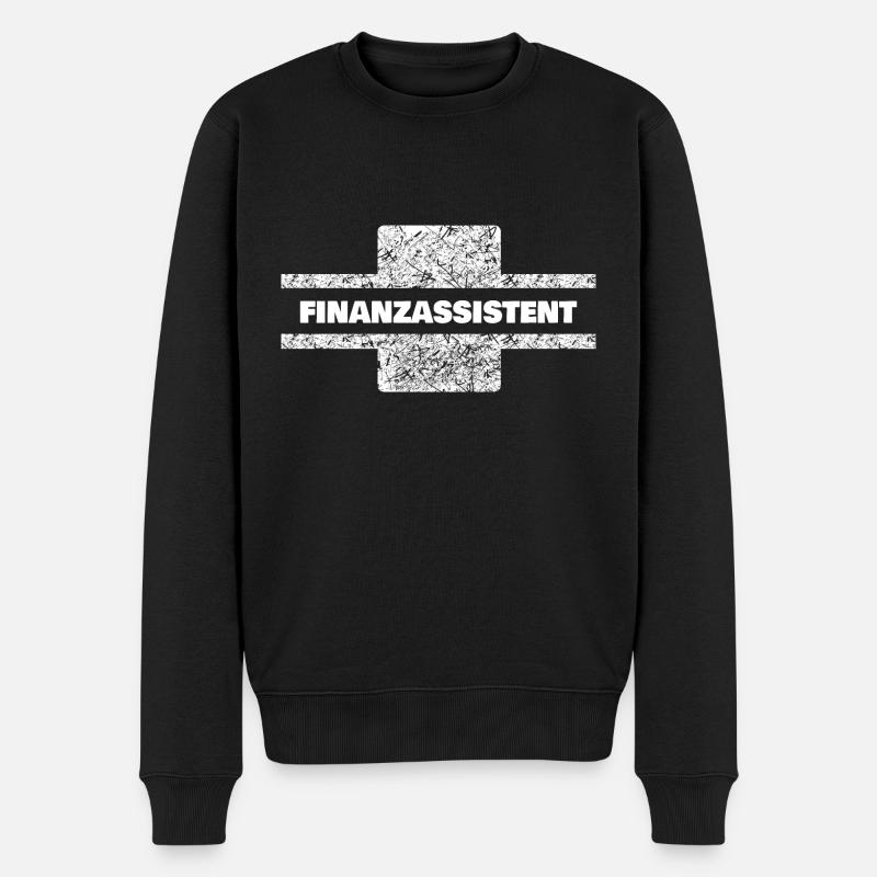 Assistante financière - Pull Premium bio Homme - noir