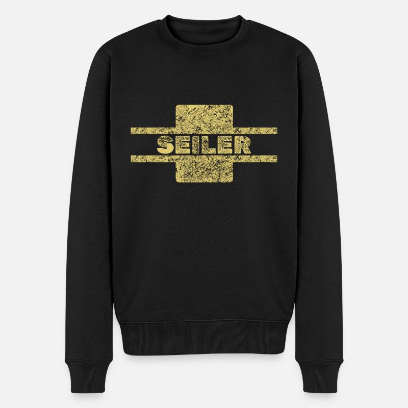 Beruf Seiler - Männer Premium Bio Pullover - Schwarz
