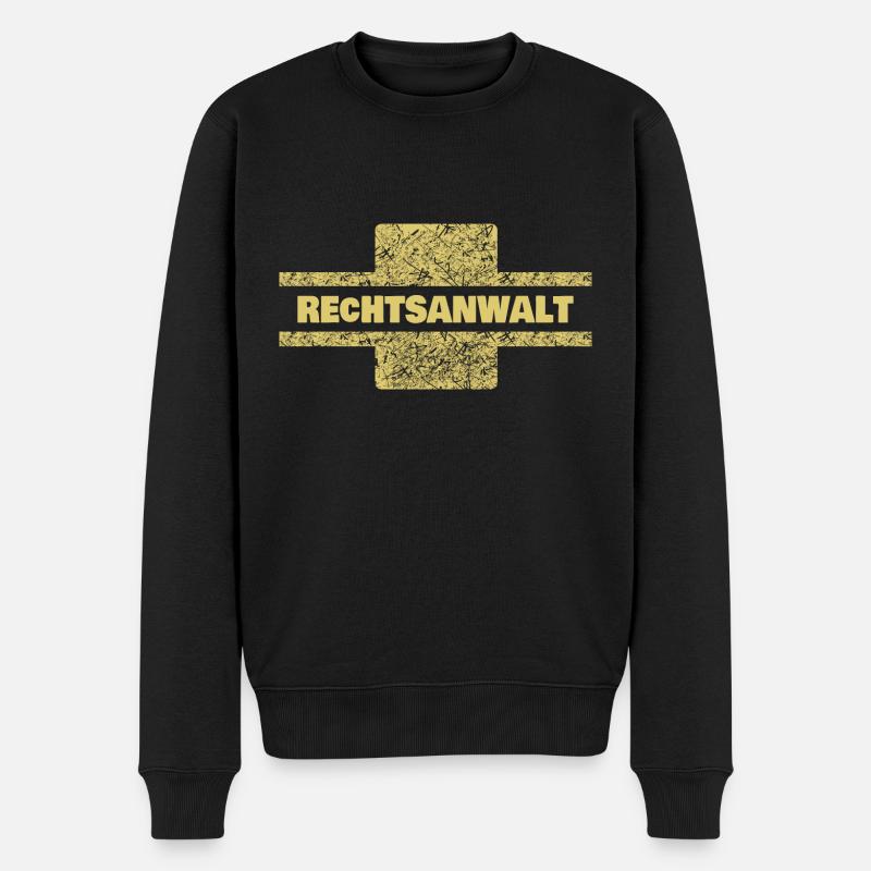 Beruf Rechtsanwalt - Männer Premium Bio Pullover - Schwarz