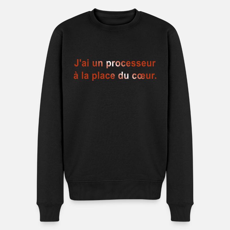 GEEK HUMOUR DRÖLES BLAGUE 1 - Pull Premium bio Homme - noir