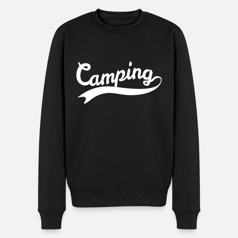 Camping Camping - Pull Premium bio Homme - noir