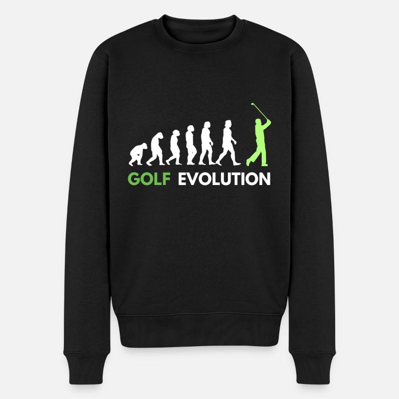 Golf Evolution Golfers - Men's Premium Organic Jumper - black