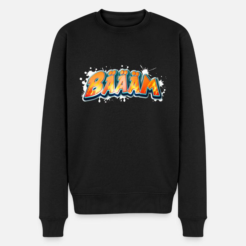 BÄÄÄM bäääm bääm - Männer Premium Bio Pullover - Schwarz