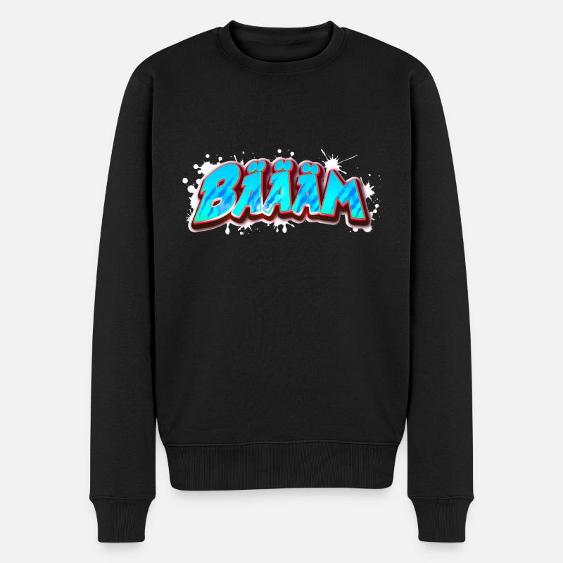 BÄÄÄM bäääm bääm - Männer Premium Bio Pullover - Schwarz