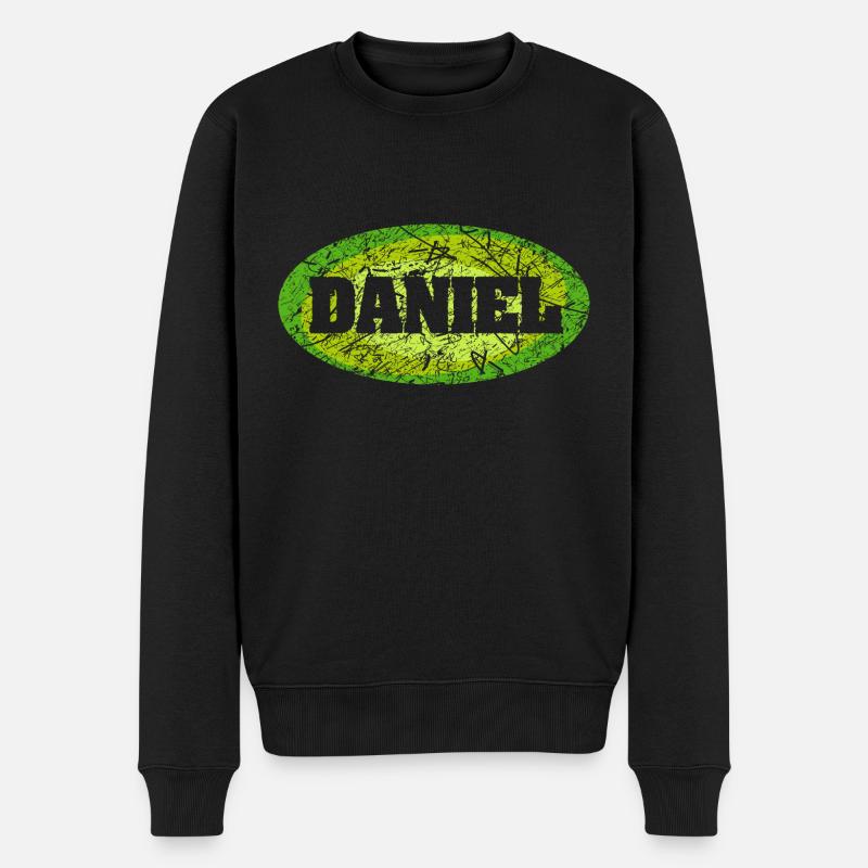 Daniel - Männer Premium Bio Pullover - Schwarz