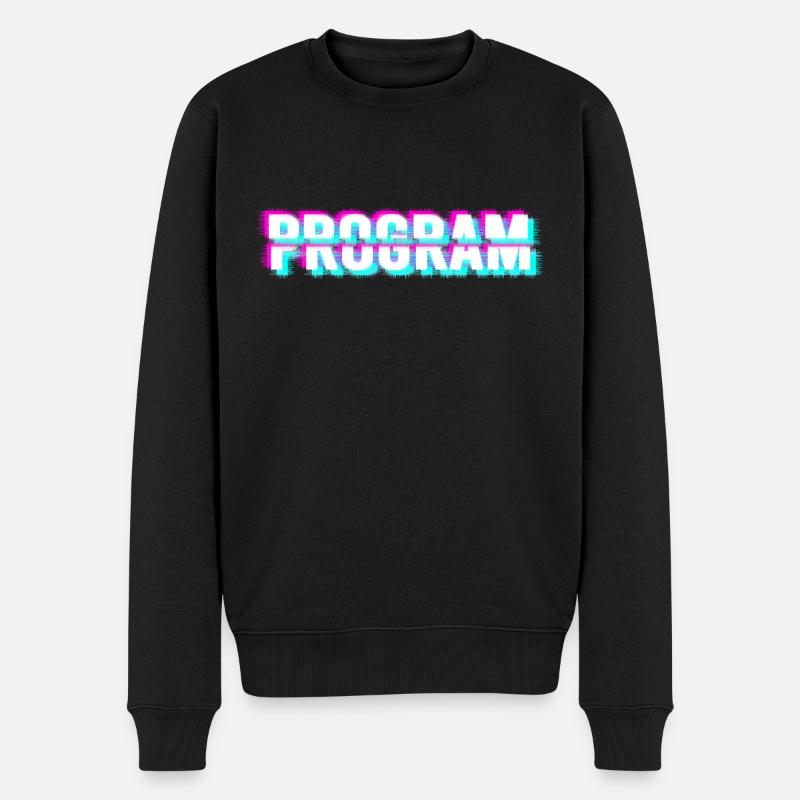 Programme informatique (blanc) - Pull Premium bio Homme - noir