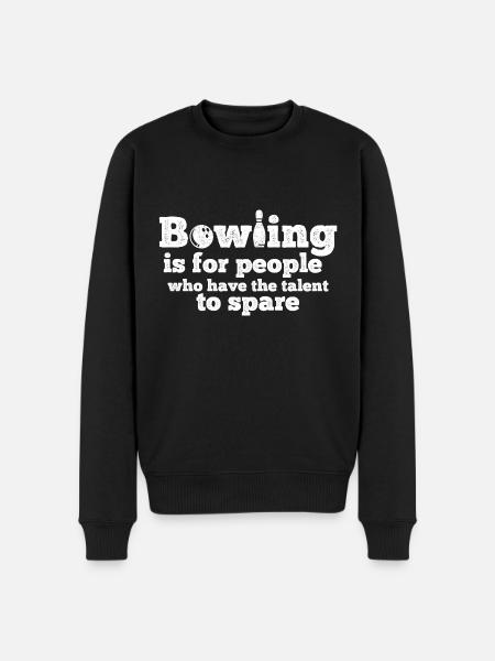 Bowling - Männer Premium Bio Pullover - Schwarz
