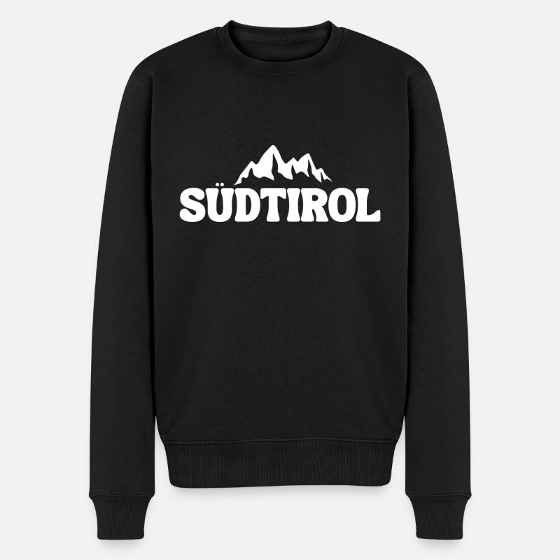 Südtirol - Männer Premium Bio Pullover - Schwarz
