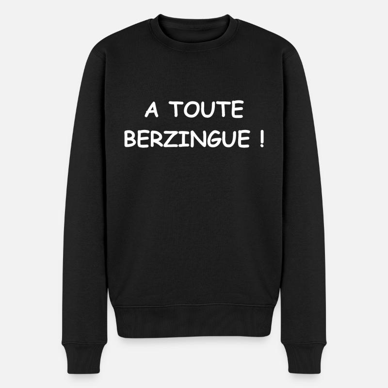 A toute berzingue - Pull Premium bio Homme - noir