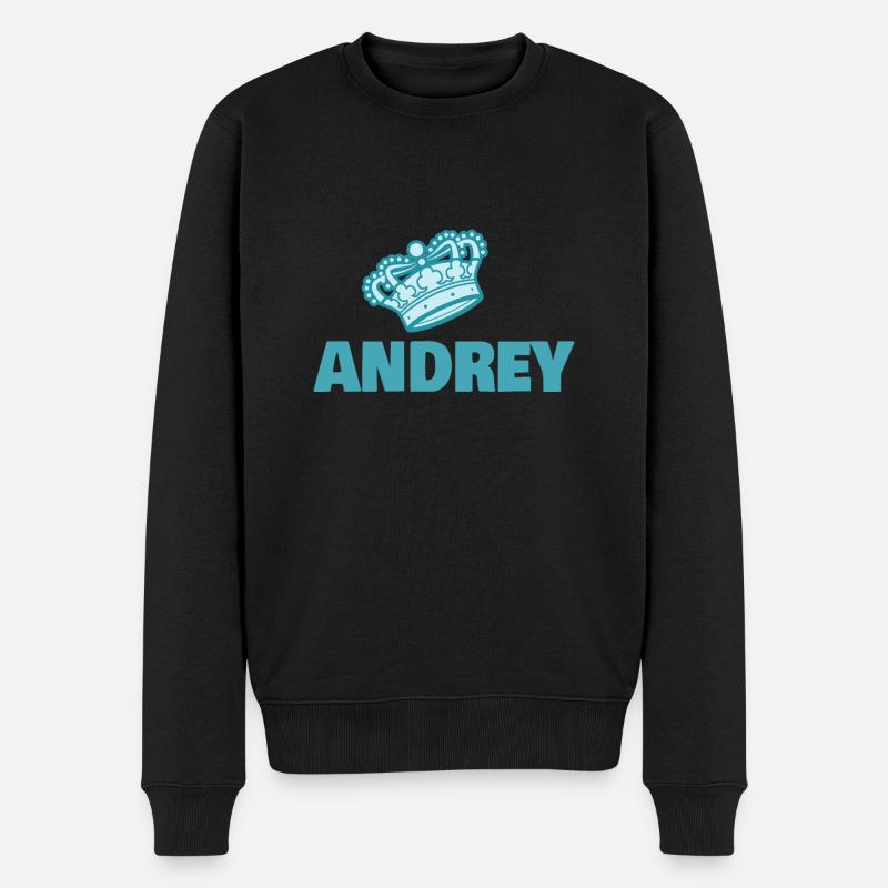 Krone Andrey - Männer Premium Bio Pullover - Schwarz