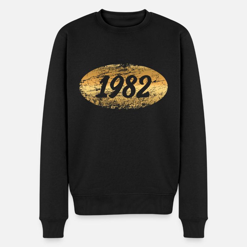 Edelmetall 1982 - Männer Premium Bio Pullover - Schwarz