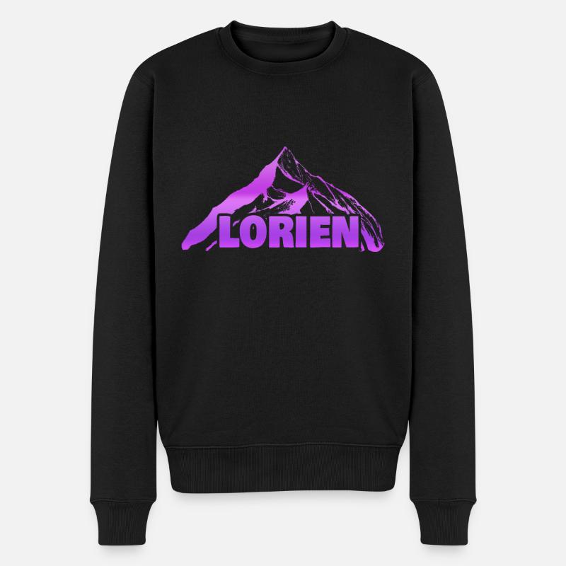Berg Lorien - Männer Premium Bio Pullover - Schwarz