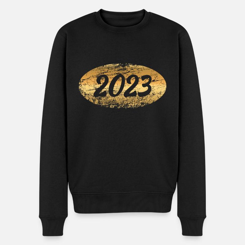 Métaux précieux 2023 - Pull Premium bio Homme - noir