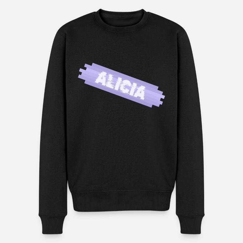 Mutter Alicia - Männer Premium Bio Pullover - Schwarz