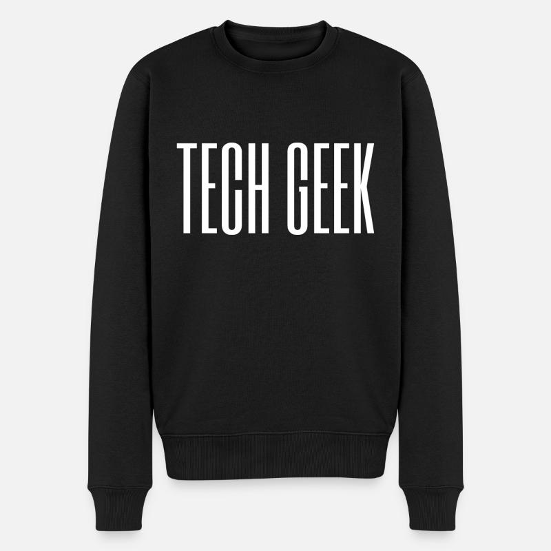 TECH GEEK / NERD - Pull Premium bio Homme - noir