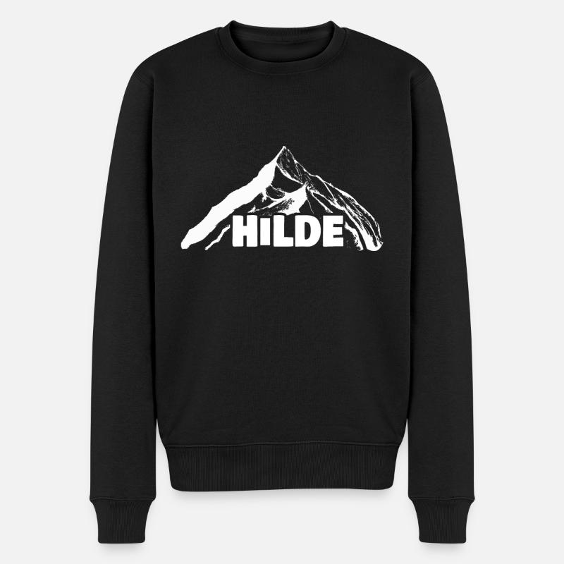 Klettern Hilde - Männer Premium Bio Pullover - Schwarz