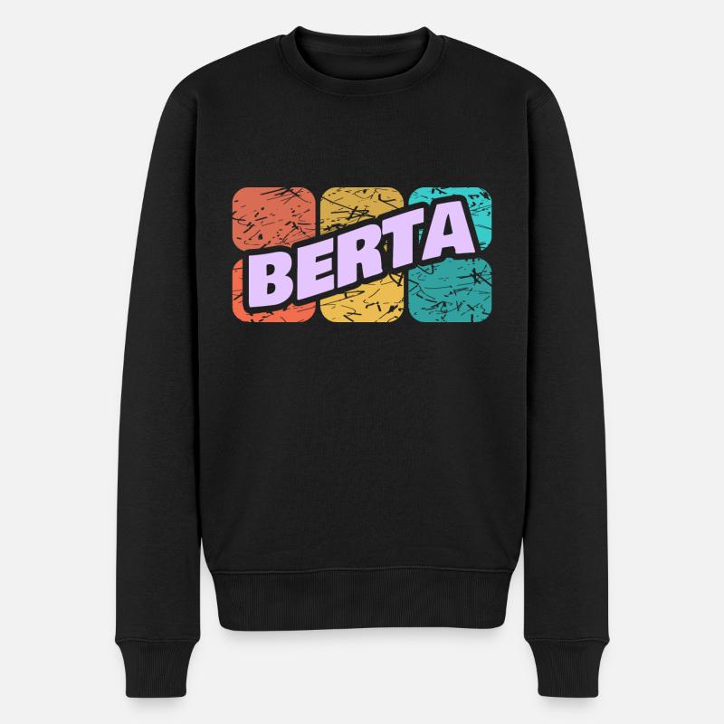 Berta comme Berta - Pull Premium bio Homme - noir
