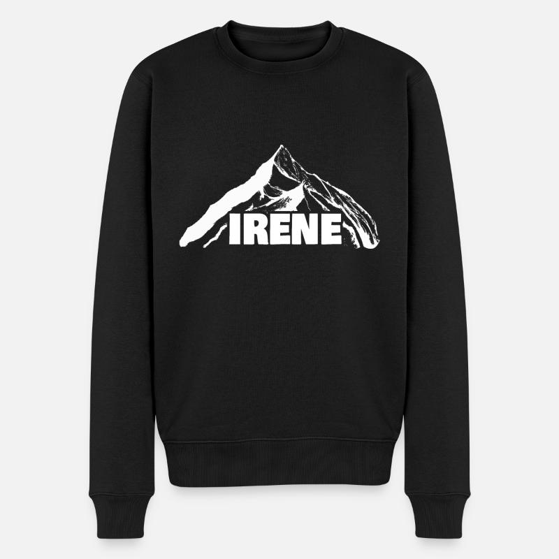 Irene as a climber - Men's Premium Organic Jumper - black