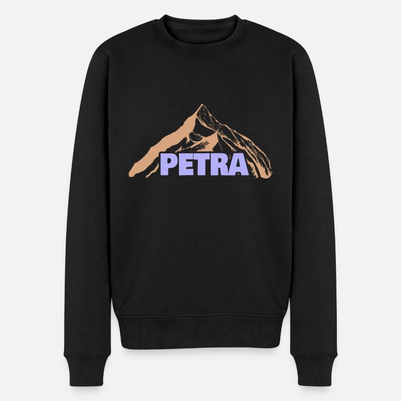 Geschenkidee Petra - Männer Premium Bio Pullover - Schwarz
