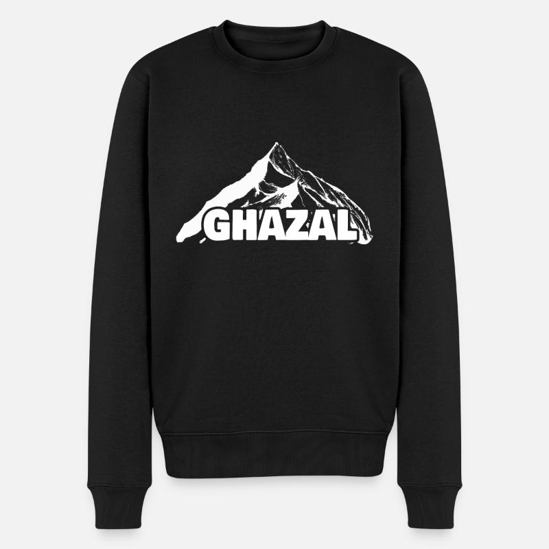 Ghazal comme escalade - Pull Premium bio Homme - noir