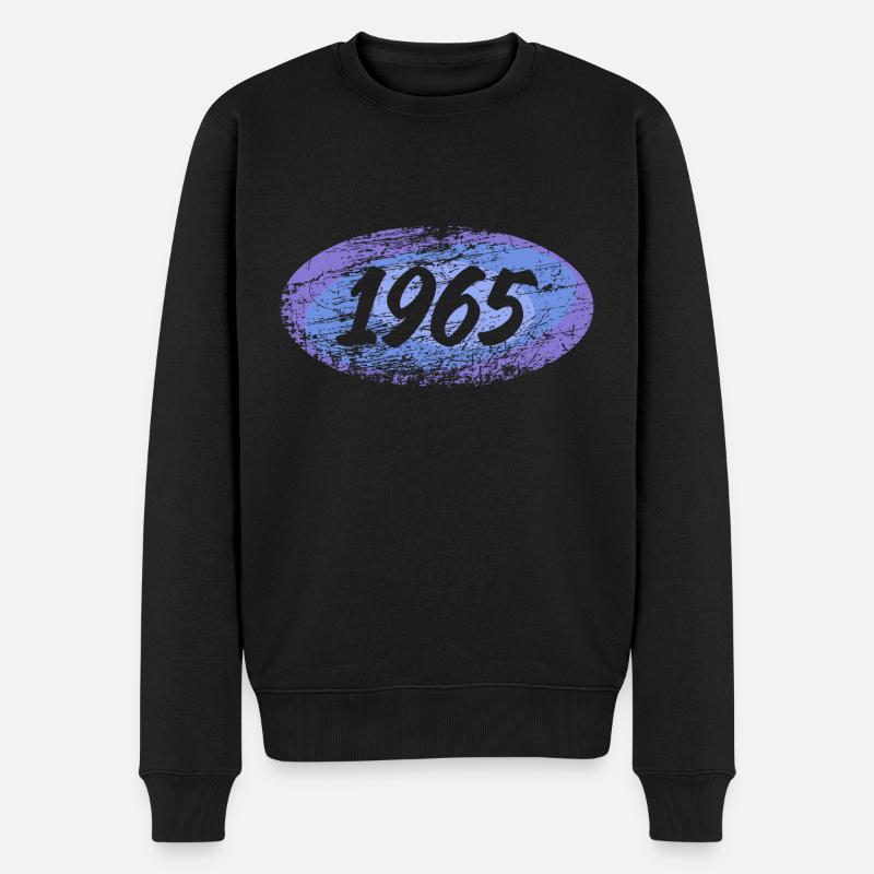 1965 - Männer Premium Bio Pullover - Schwarz